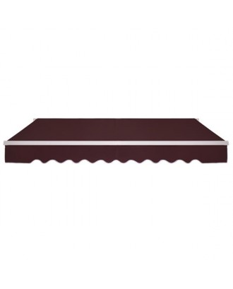 12x10 ft Retractable Awning Wine Red