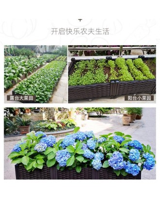 Plastic Planting Box 4 Basins   16 Extended Feet