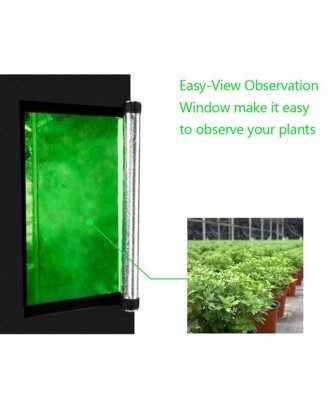 LY-60*60*120cm Home Use Dismountable Hydroponic Plant Growing Tent with Window Green & Black